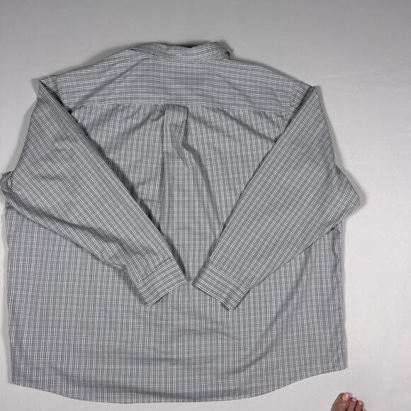 Tartan Plaid Relaxed Cotton Long Sleeve Button Shirt Duluth Trading Men’s 4XL - Picture 3 of 6